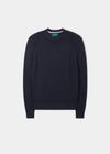 Maplebeck Raglan Sleeve Crew Neck in Navy