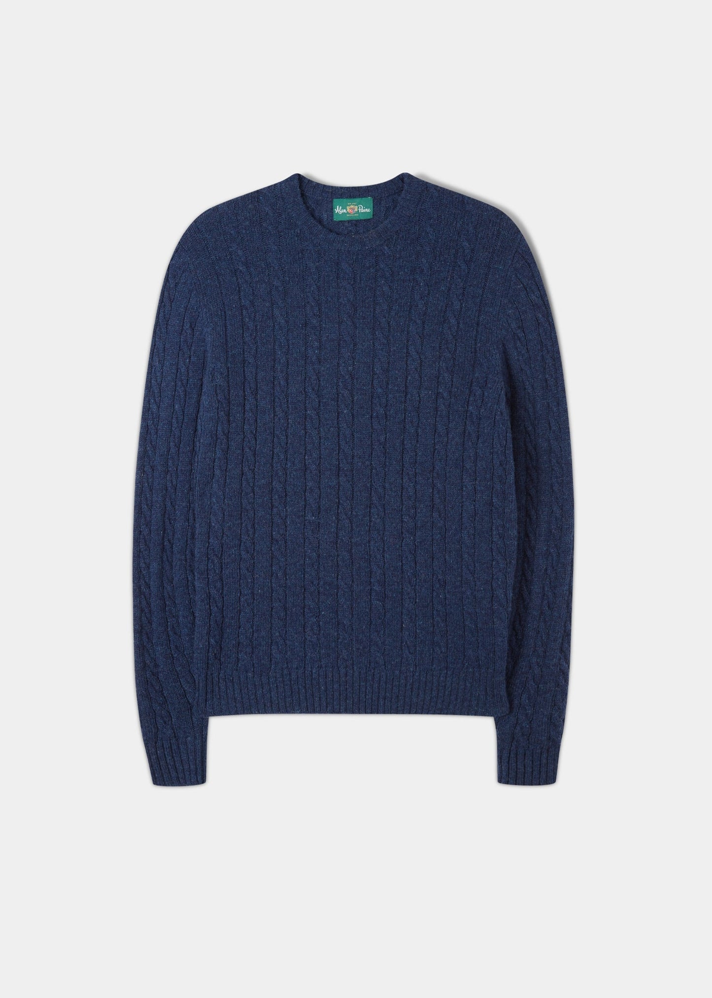 Shetland Cable Indigo Jumper