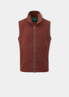 Aylsham Children's Fleece Waistcoat In Rust