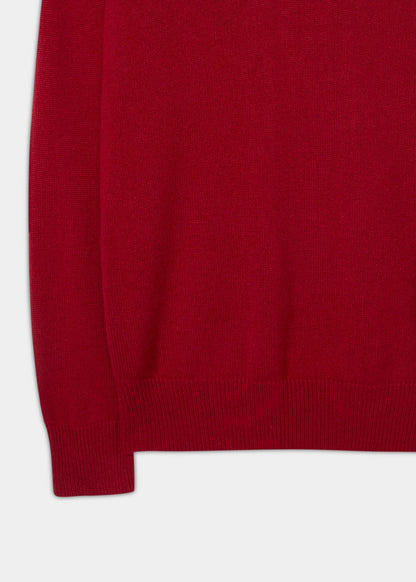 Cashmere Saddle Shoulder Ruby Jumper