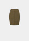 Combrook Ladies Tweed Skirt 49cm In Grove