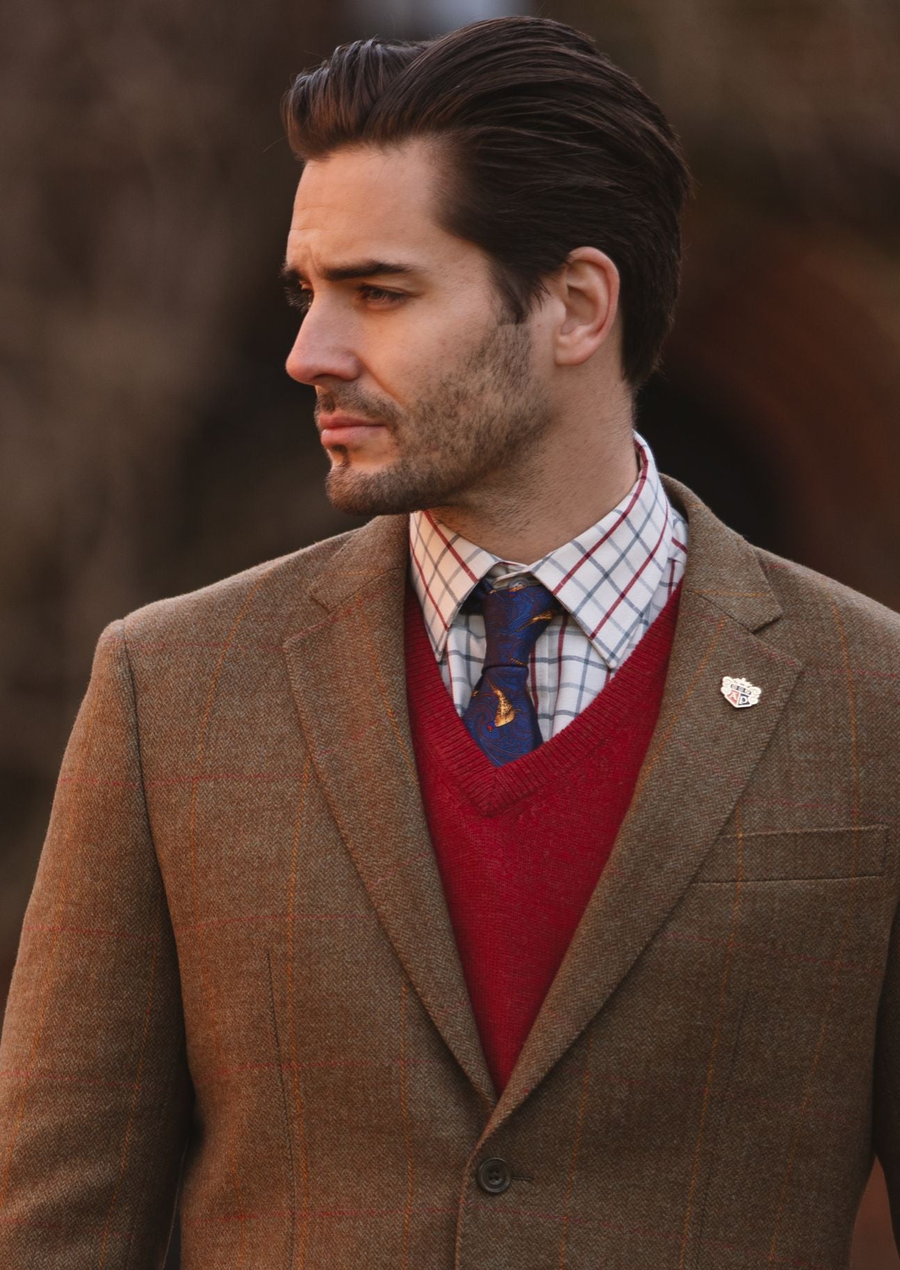 Combrook Men's Tweed Sports Blazer In Hawthorn