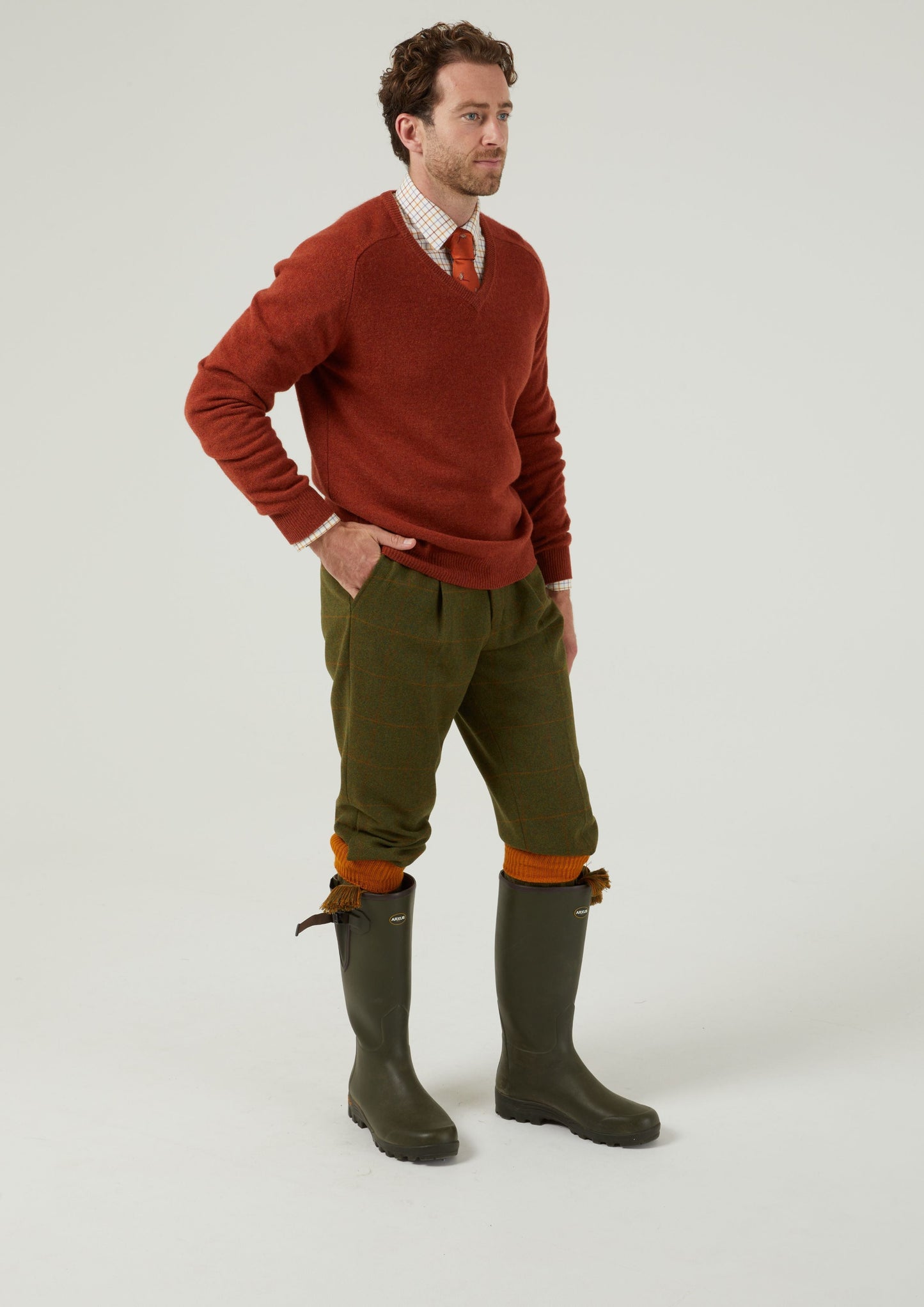 Combrook Men's Tweed Shooting Breeks In Maple