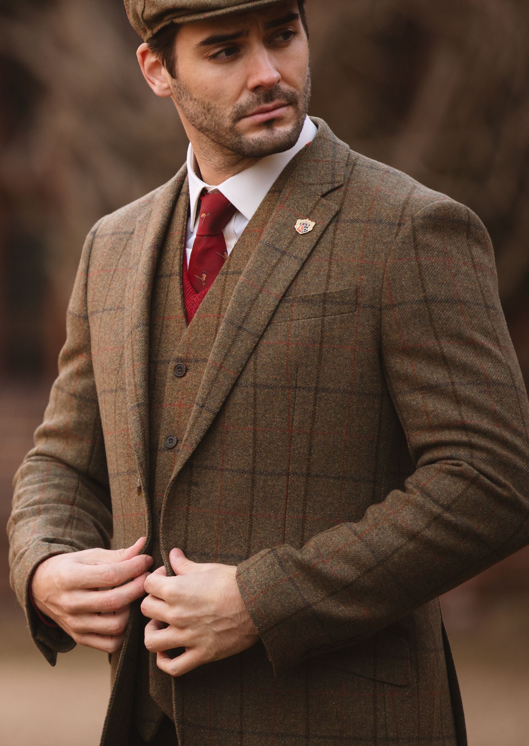 Combrook Men's Tweed Sports Blazer In Thyme