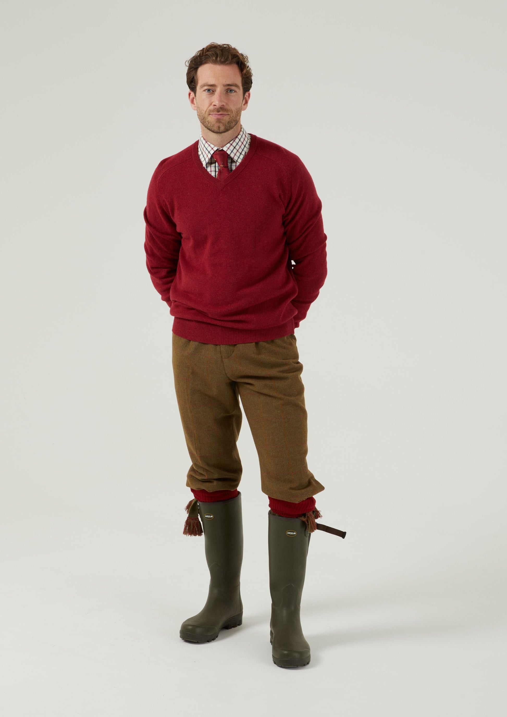 Combrook Men's Tweed Shooting Breeks In Hawthorn