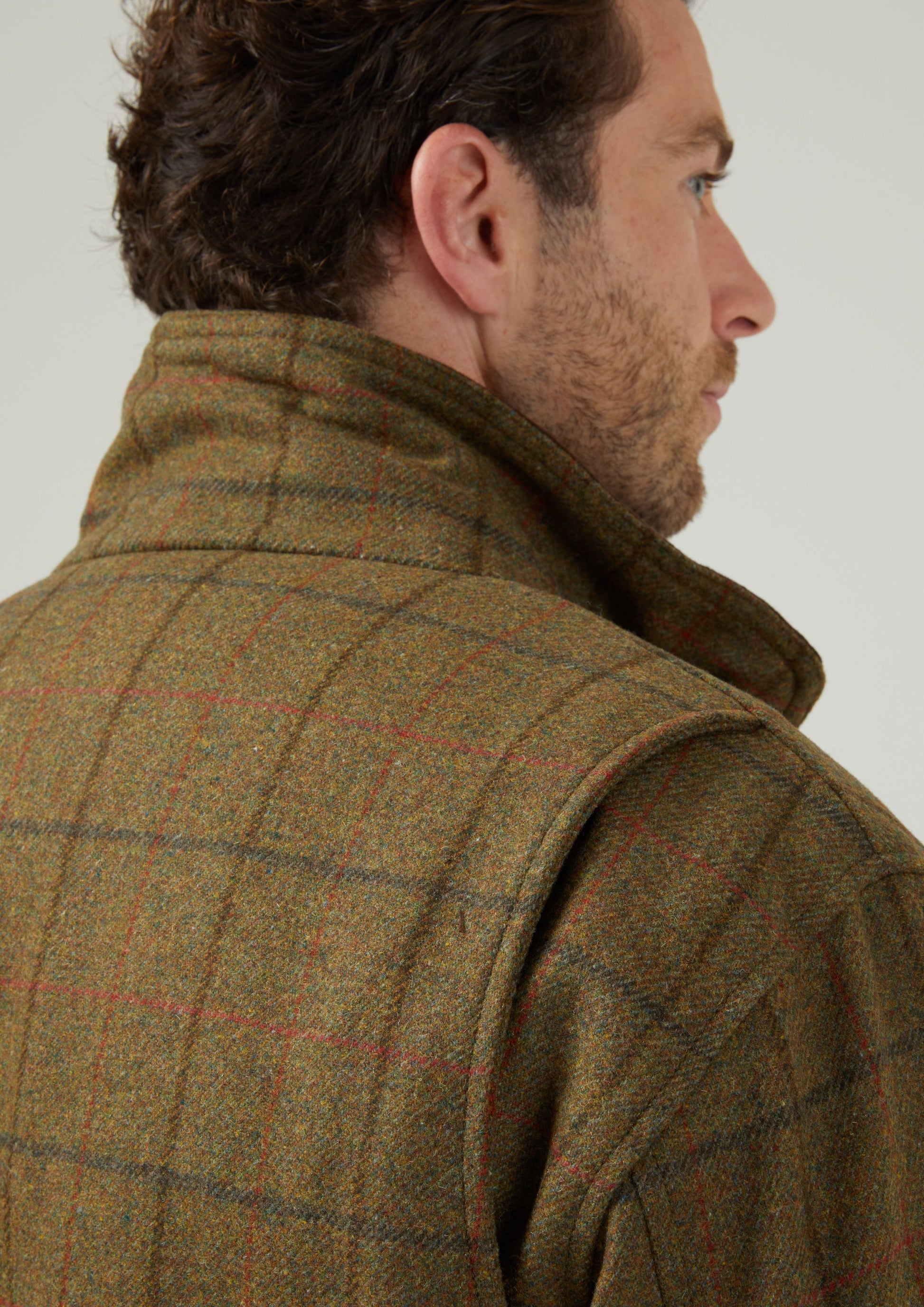 Combrook Men's Tweed Shooting Field Coat In Thyme