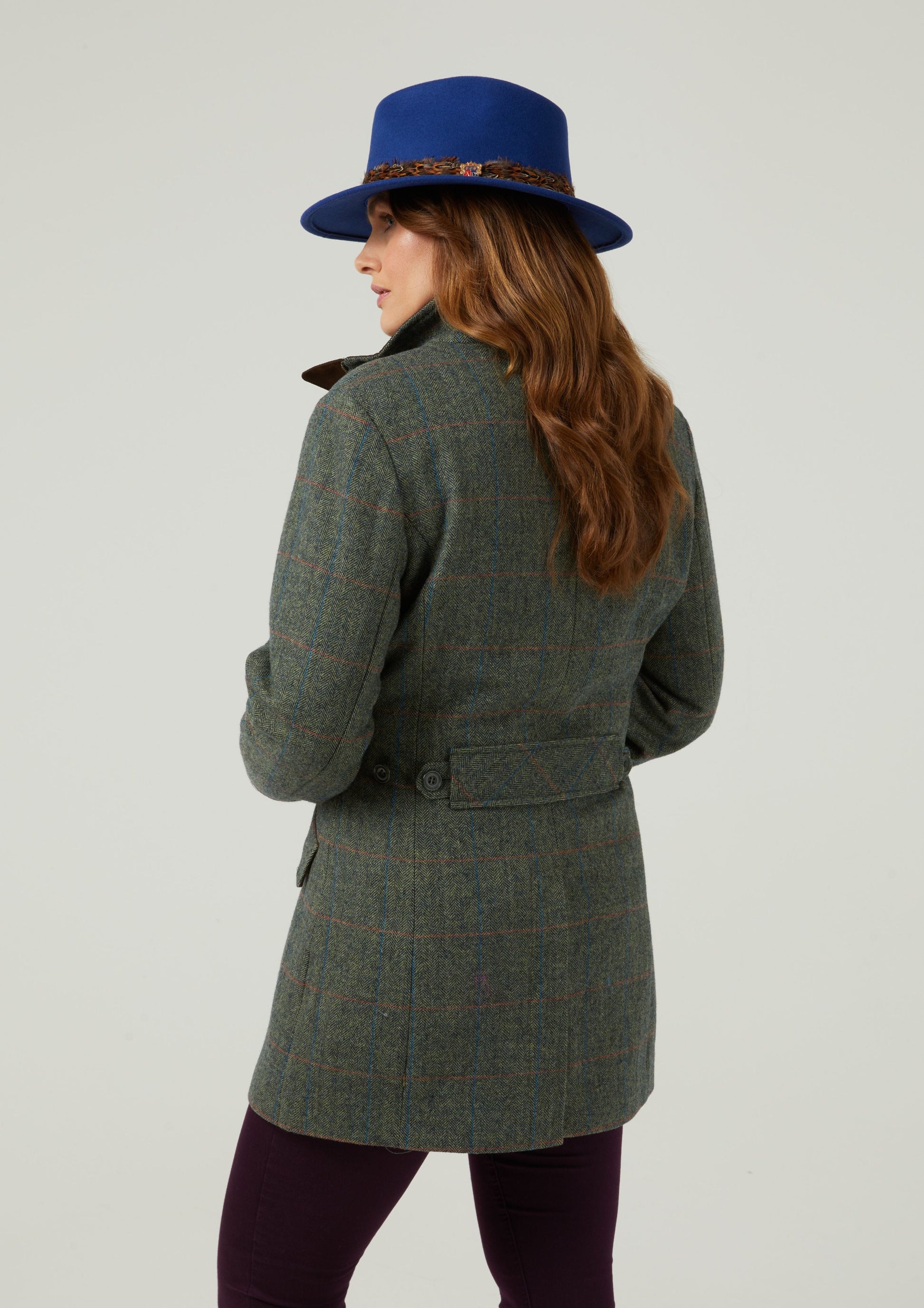 Combrook Ladies Tweed Field Jacket In Spruce