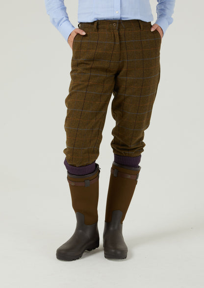 Combrook Ladies Tweed Breeks In Hazel