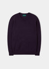 Dorset Men's Lambswool Jumper in Elderberry - Classic Fit