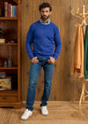 Dorset Men's Lambswool Jumper in Persian - Classic Fit