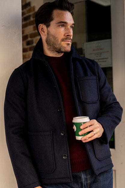 Ewen Men's Jacket In Navy