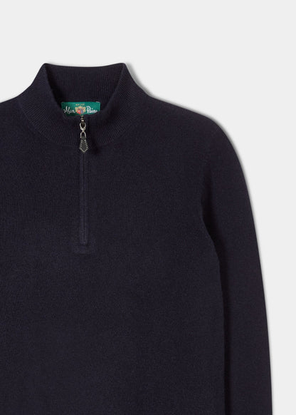 Geelong-Half-Zip-jumper-Navy