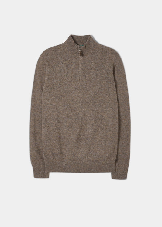 Geelong-Half-Zip-jumper-Teak