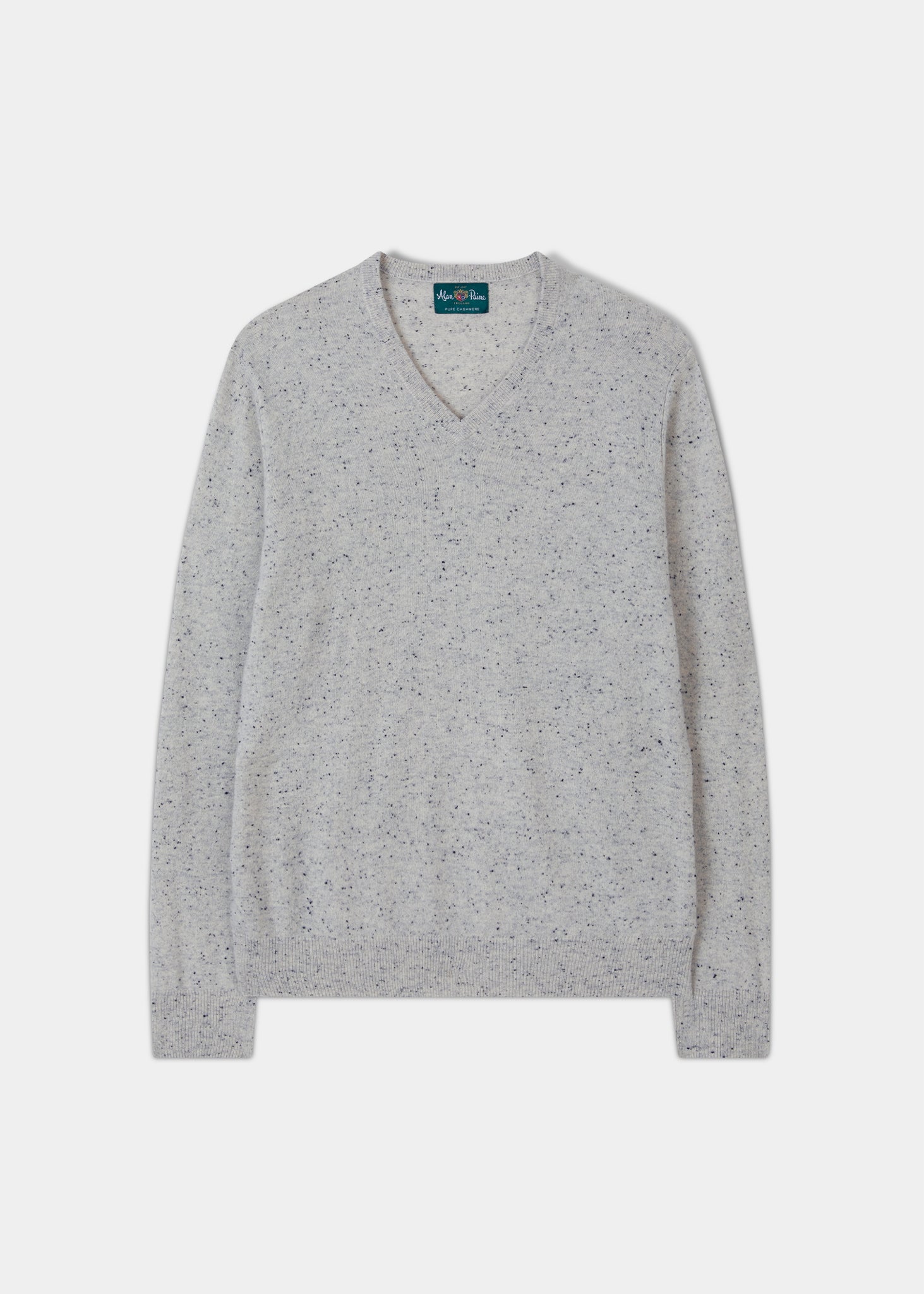 Haddington Cashmere Jumper in Snowfall - Regular Fit