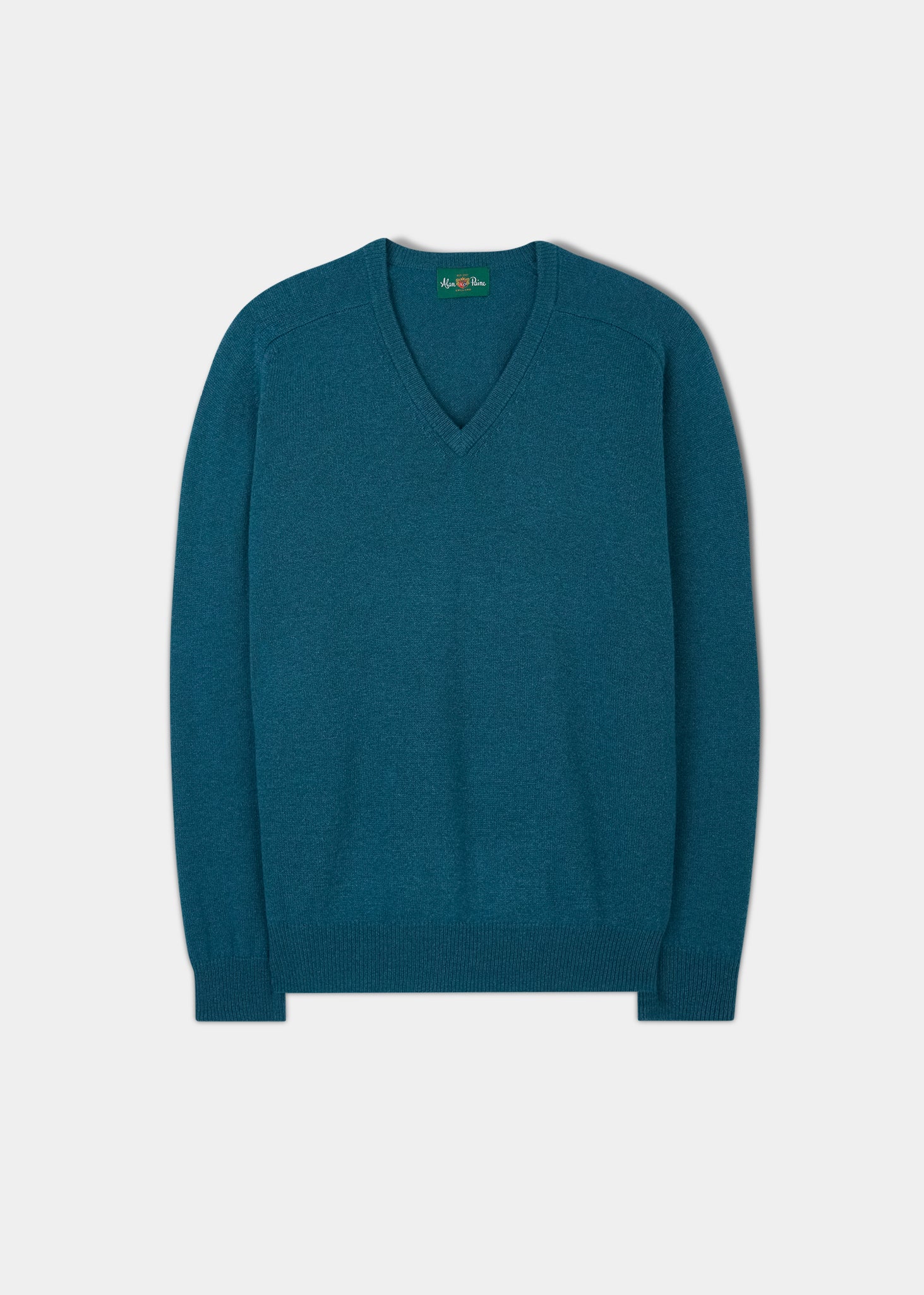 Hampshire Lambswool Jumper in Grecian Sea - Classic Fit