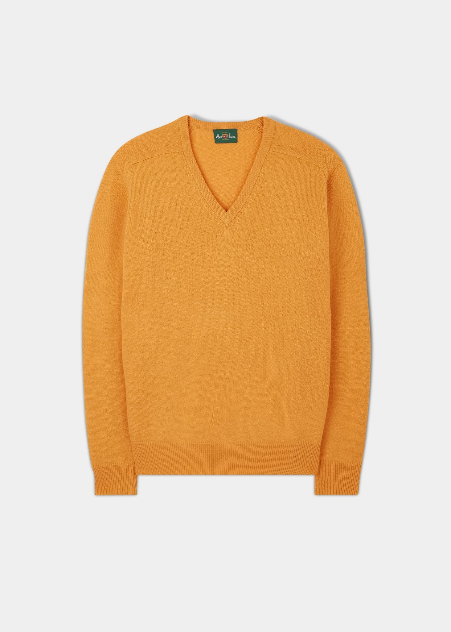 Hampshire Lambswool Jumper in Harvest Gold - Classic Fit