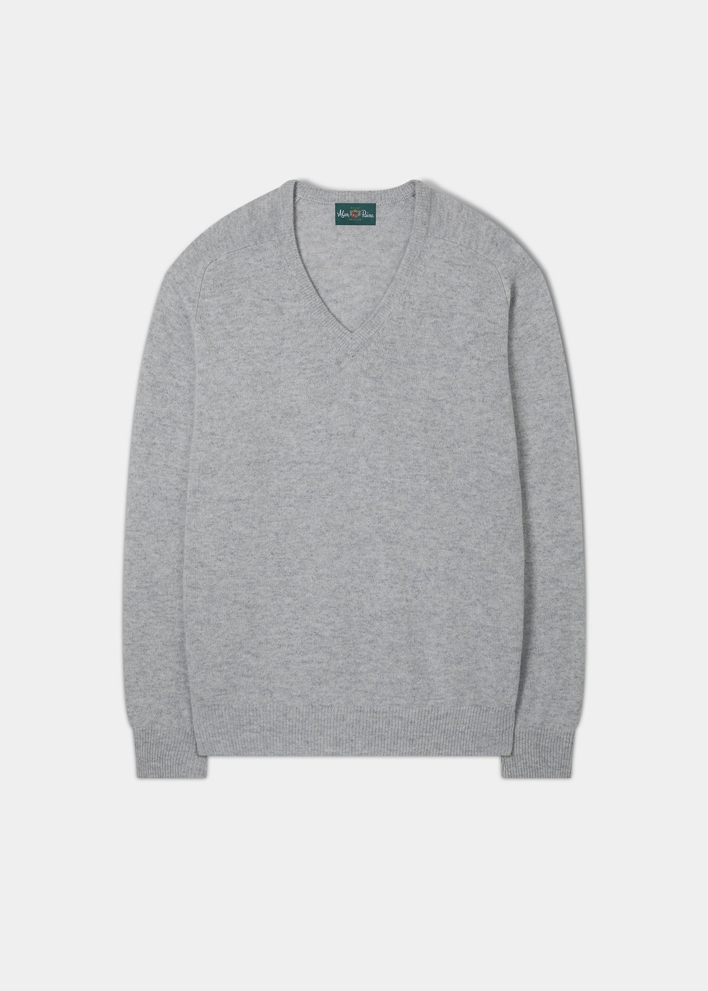 Hampshire Lambswool Jumper in Pearl Grey 