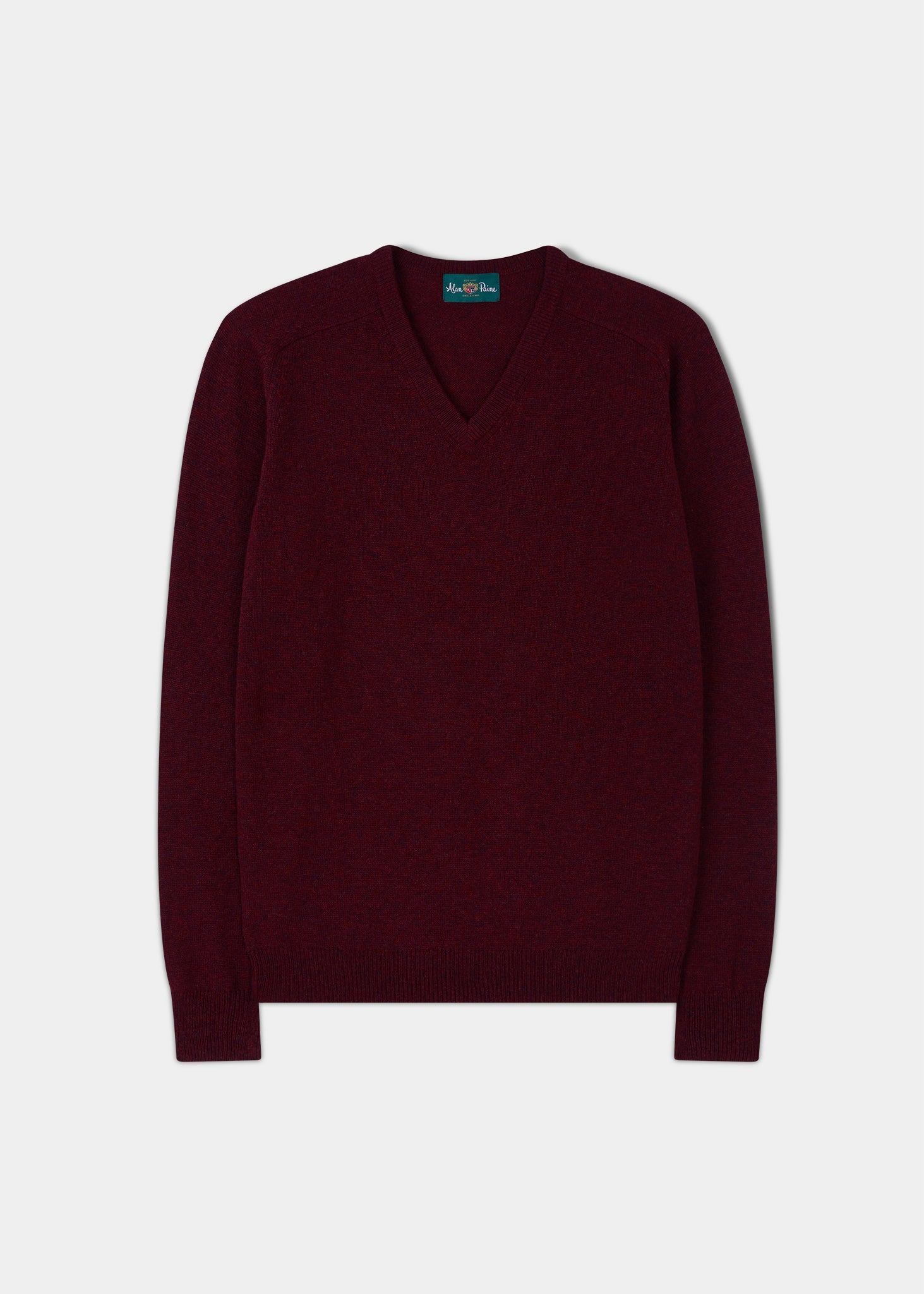 Kilsyth Men's Lambswool Jumper in Red Velvet - Regular Fit