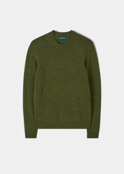 Kinnadie Supersoft Shetland Jumper In Dark Apple - Regular Fit