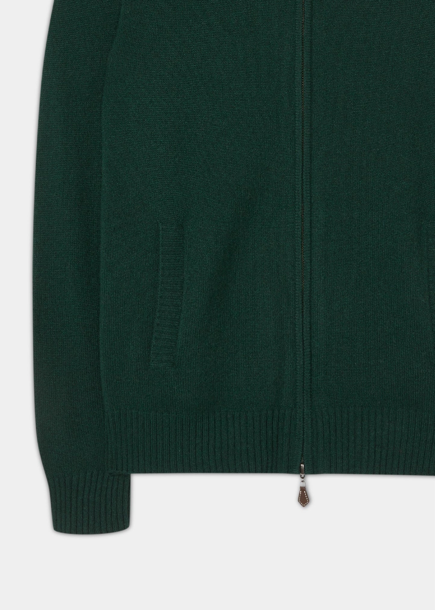 Lambswool-Half-Zip-Sweater-Tartan-Green