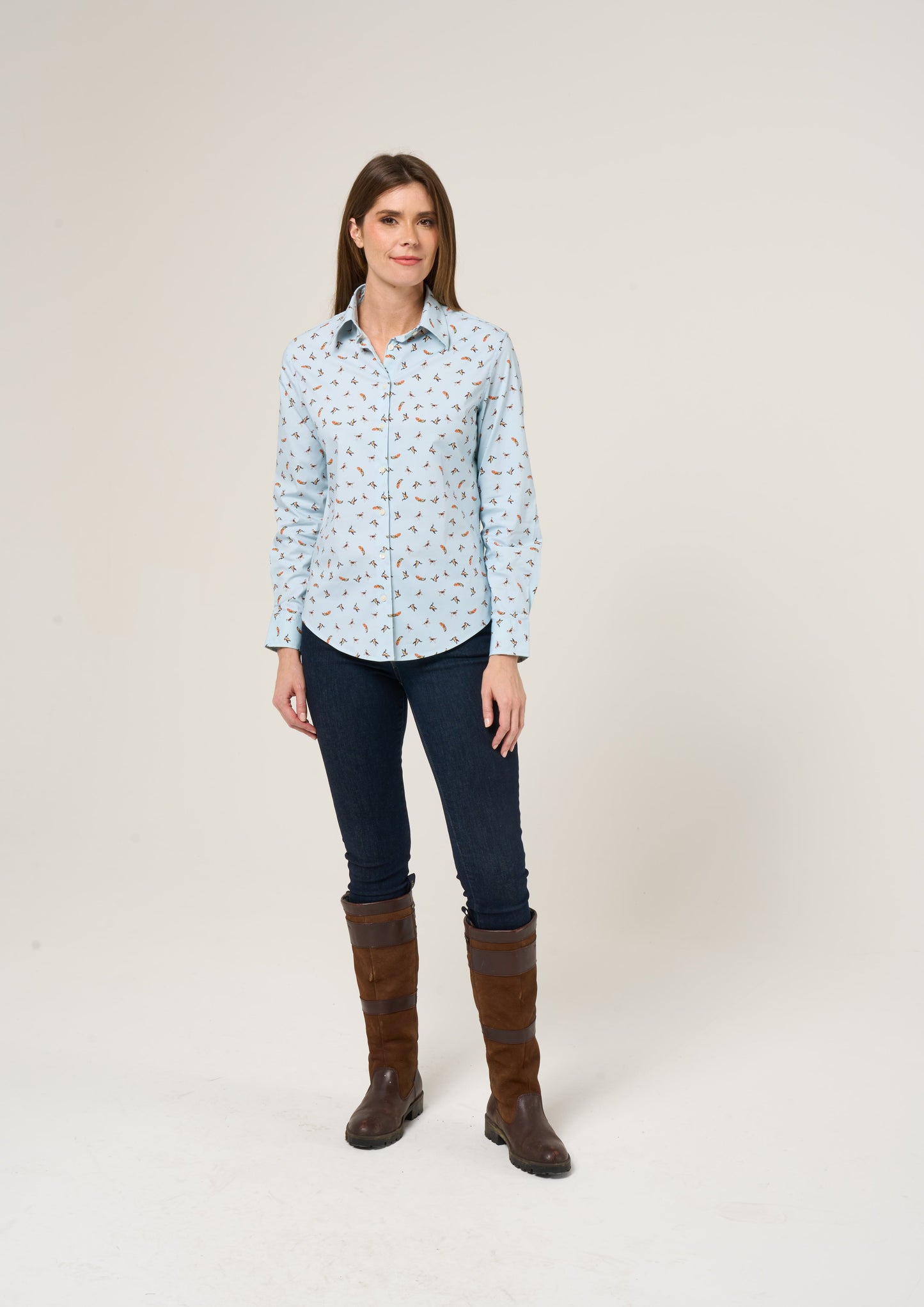 Lawen Ladies Printed Cotton Shirt