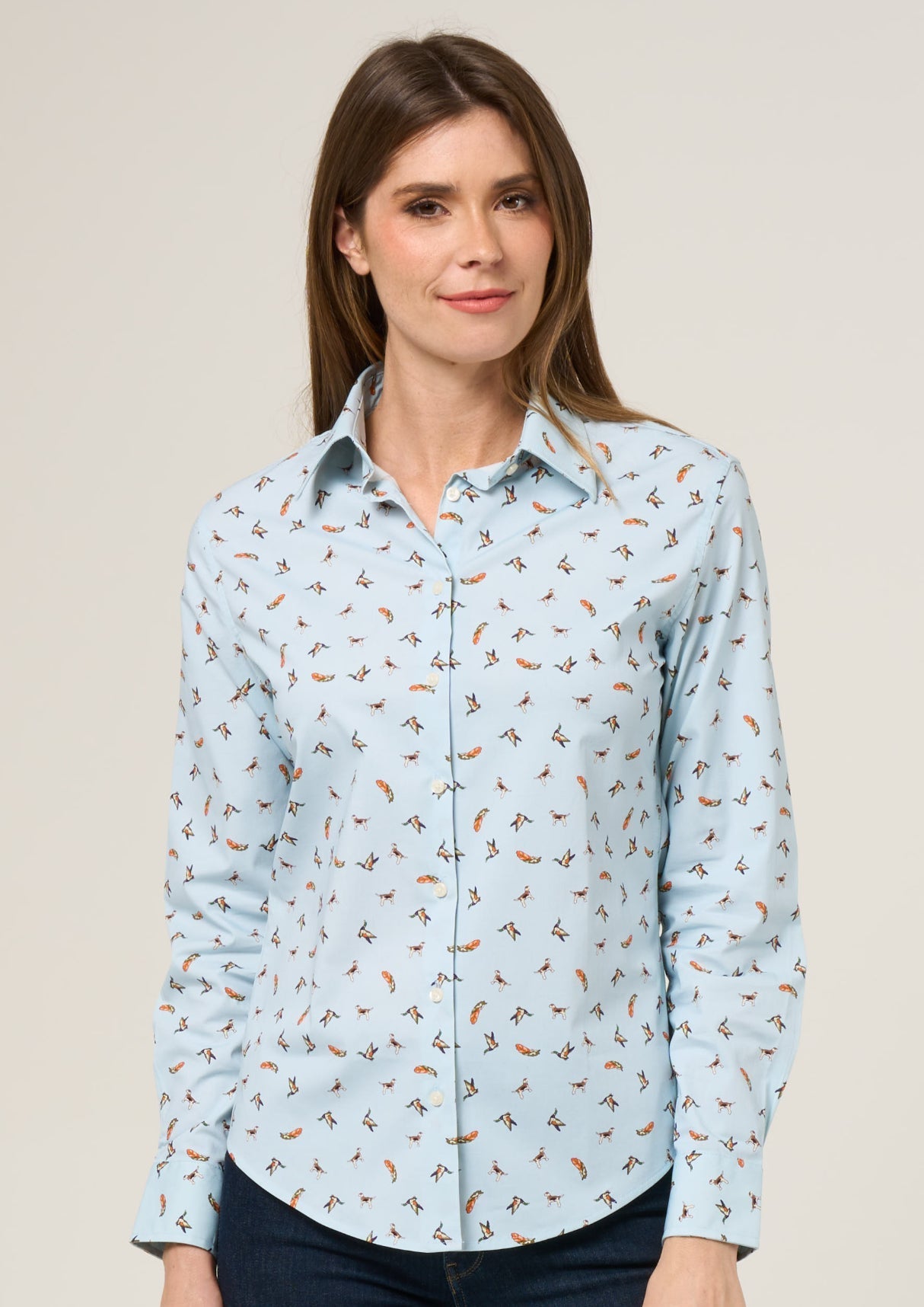 Lawen Ladies Printed Cotton Shirt