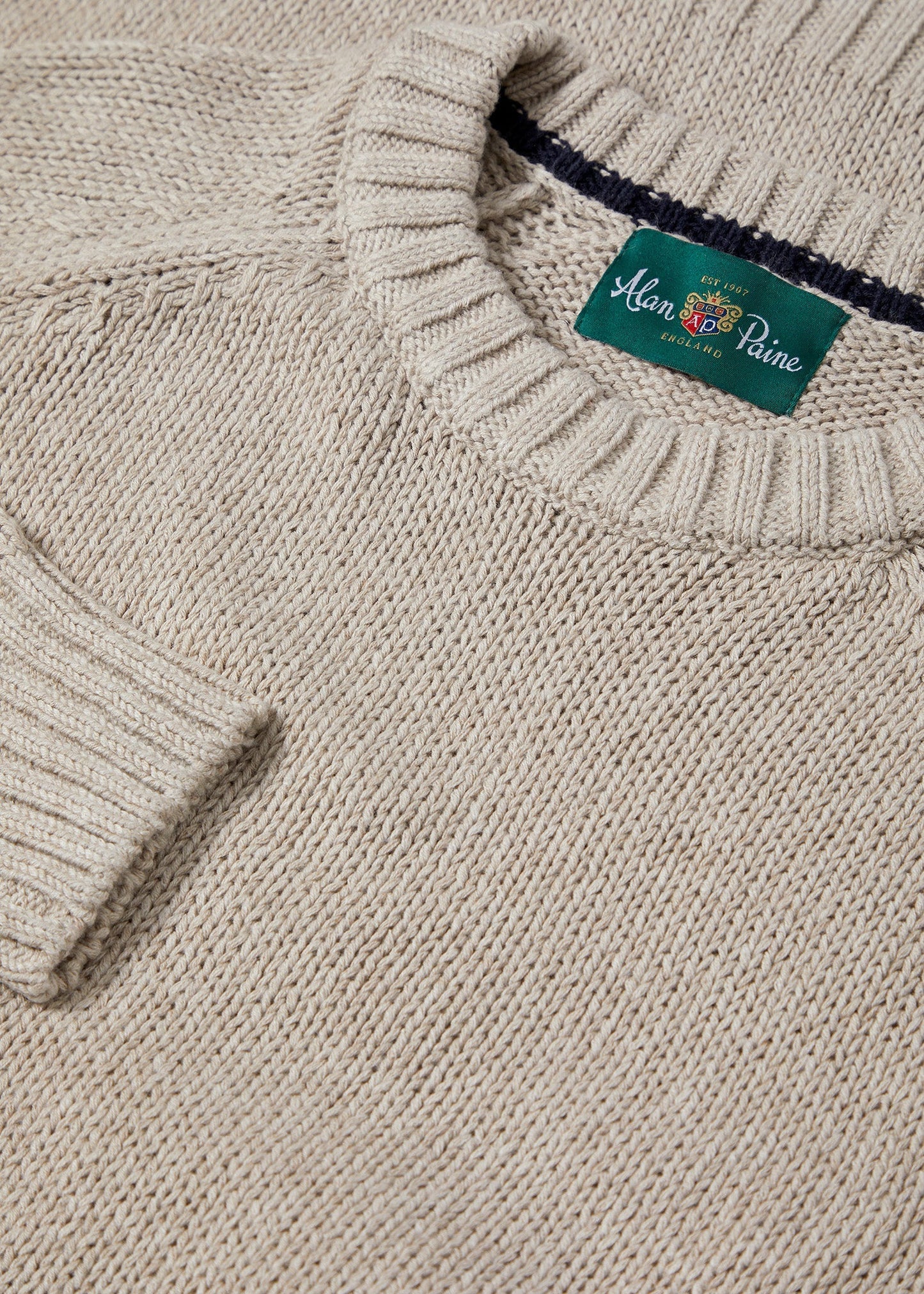 Maplebeck Raglan Sleeve Crew Neck in Hay