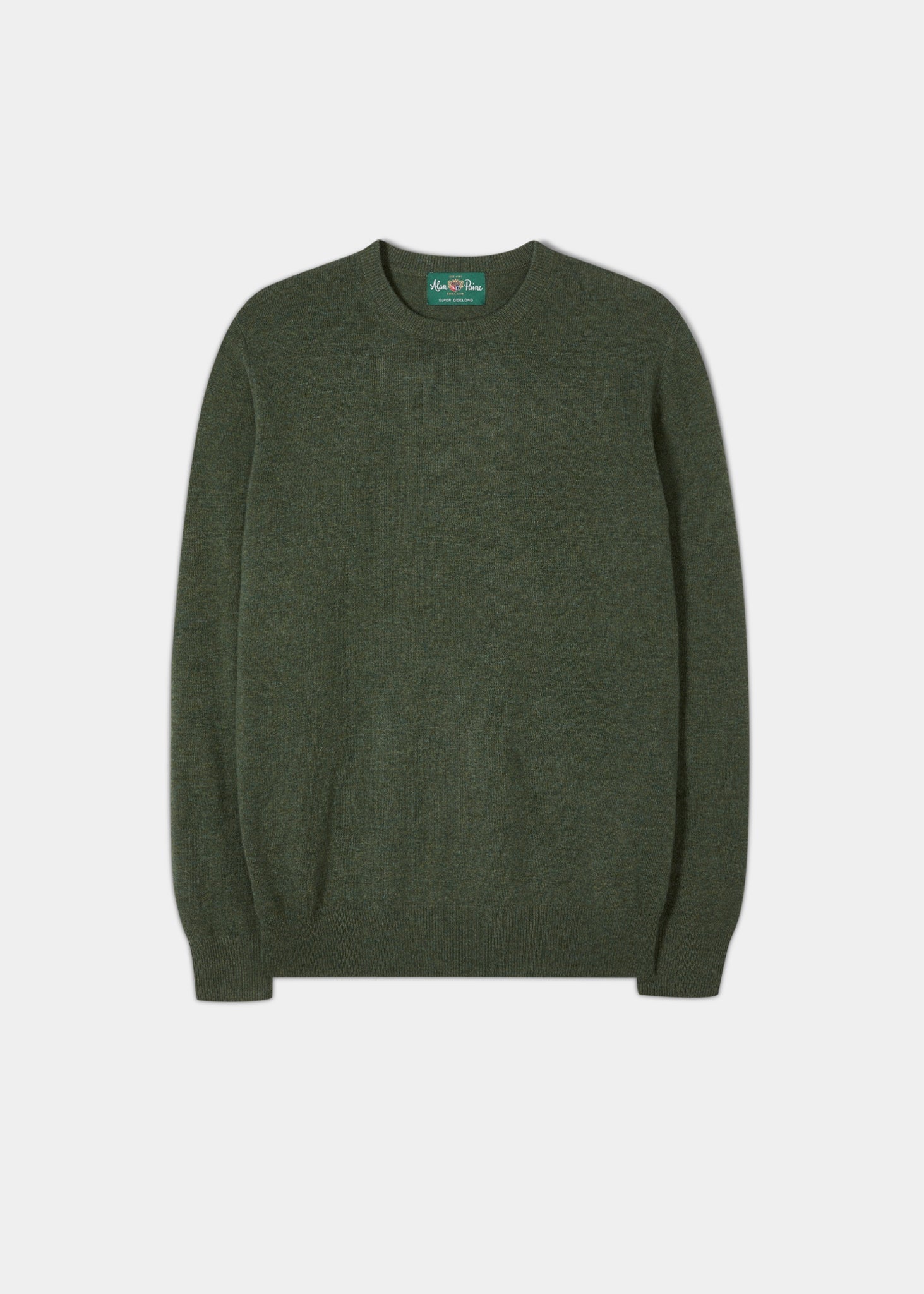 Men's Geelong Crew Neck Jumper In Loden