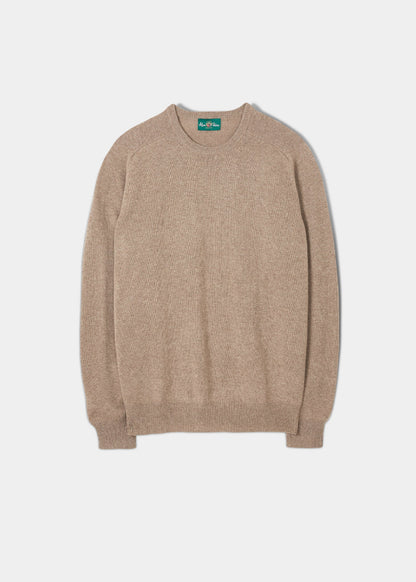 Lambswool Crew Neck Jumper in Linen