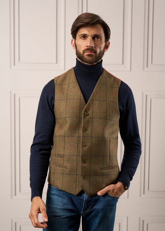 Mens-Tweed-Waistcoat-Combrook-Thyme