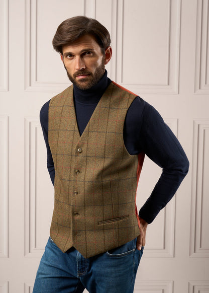 Mens-Tweed-Waistcoat-Combrook-Thyme