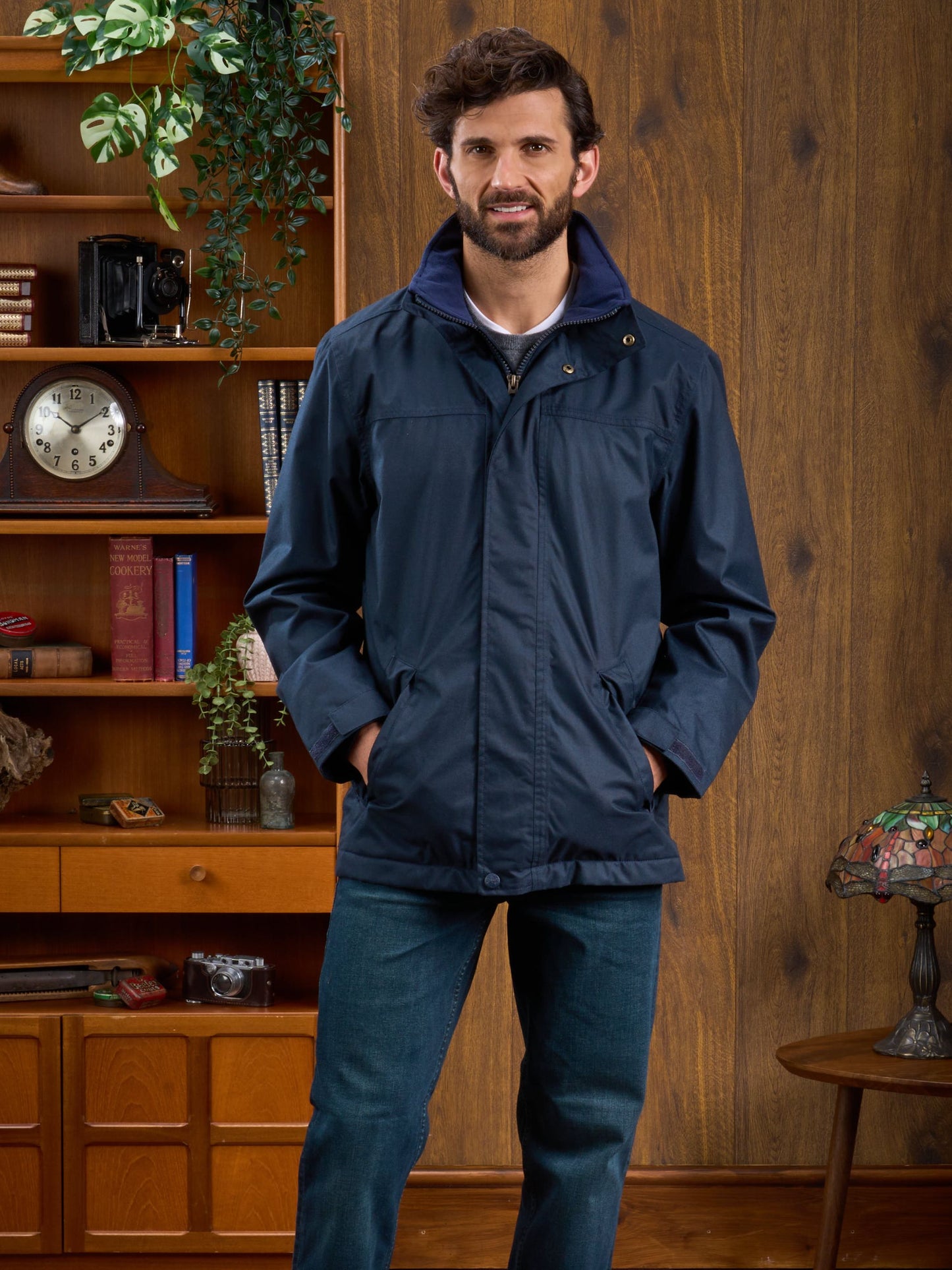 Waterproof Weekend Coat In Navy