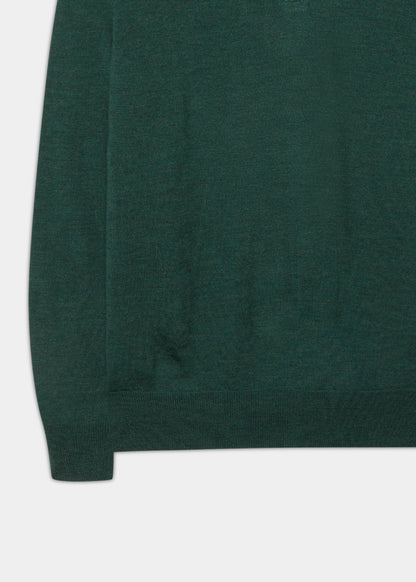 Merino-Wool-Half-Zip-Jumper-Hunter