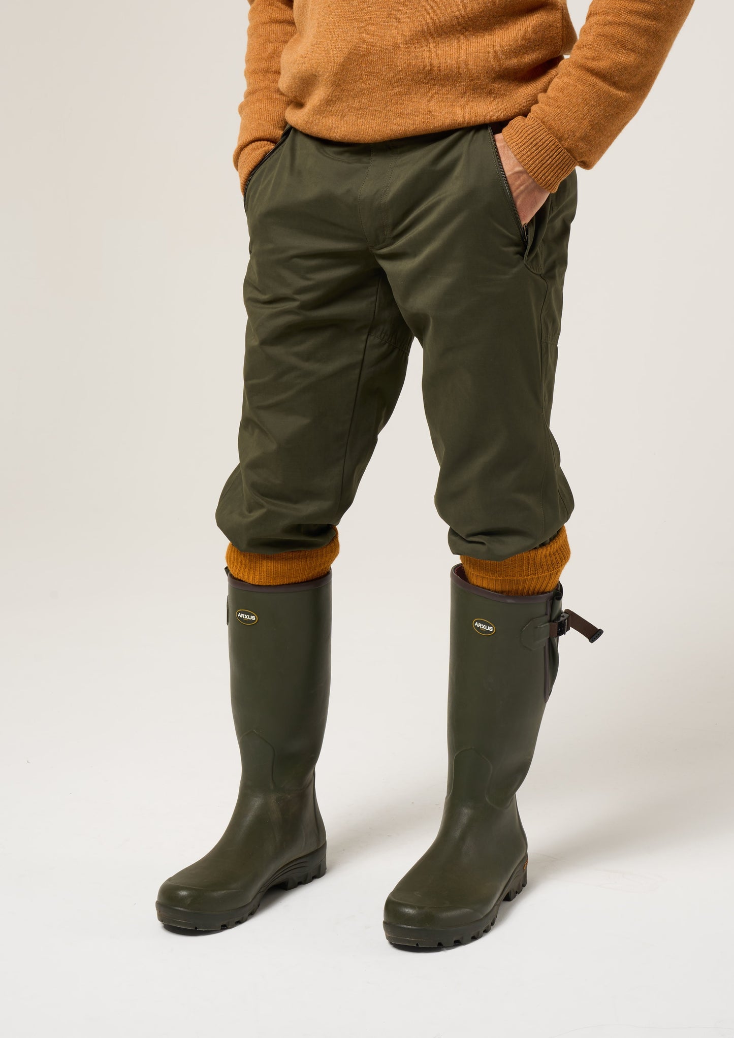 Milwood Men's Waterproof Shooting Breeks In Olive