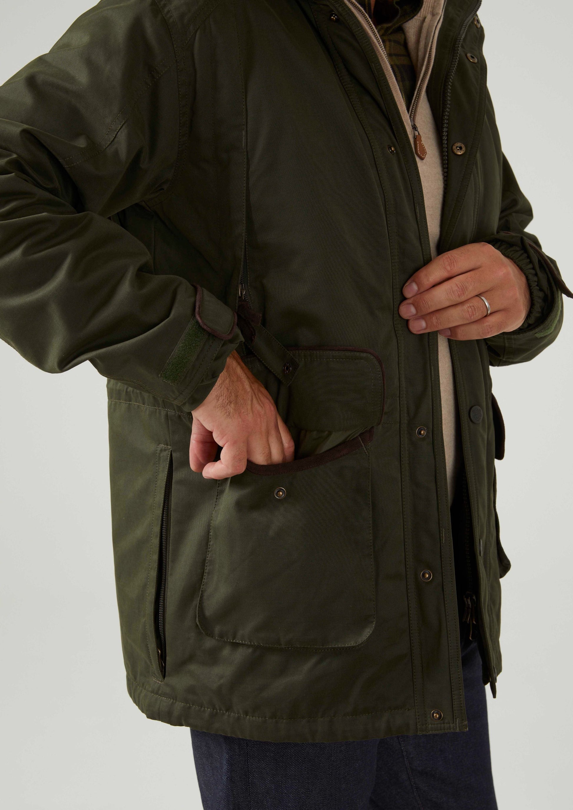 Milwood Men's Waterproof Coat In Olive