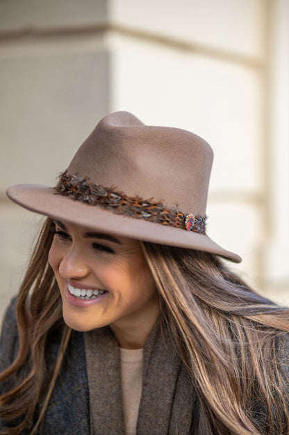 Richmond Ladies Fedora In Mink