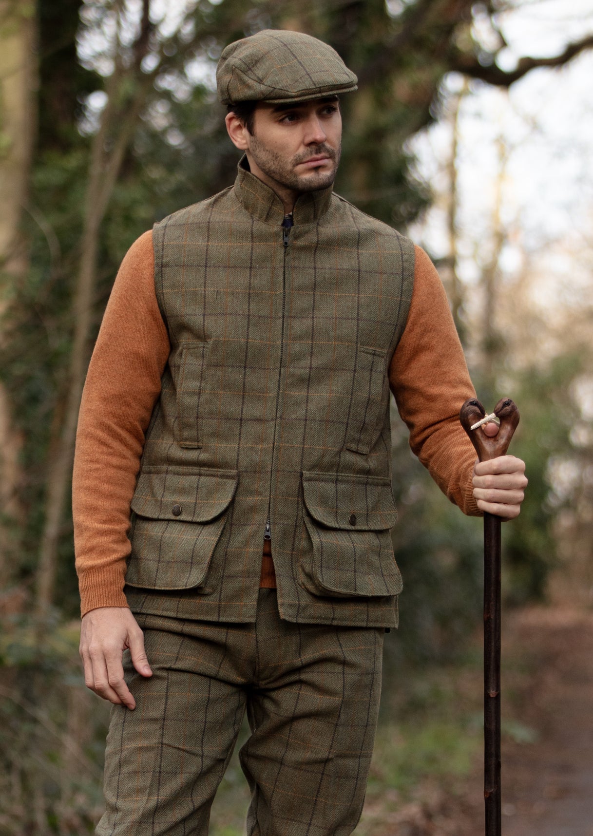 rutland-mens-tweed-waistcoat-dark-moss