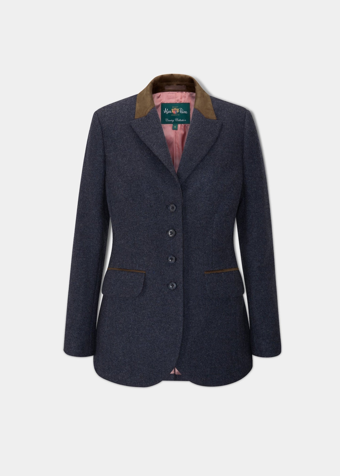 Surrey Ladies Tweed Blazer In Blue