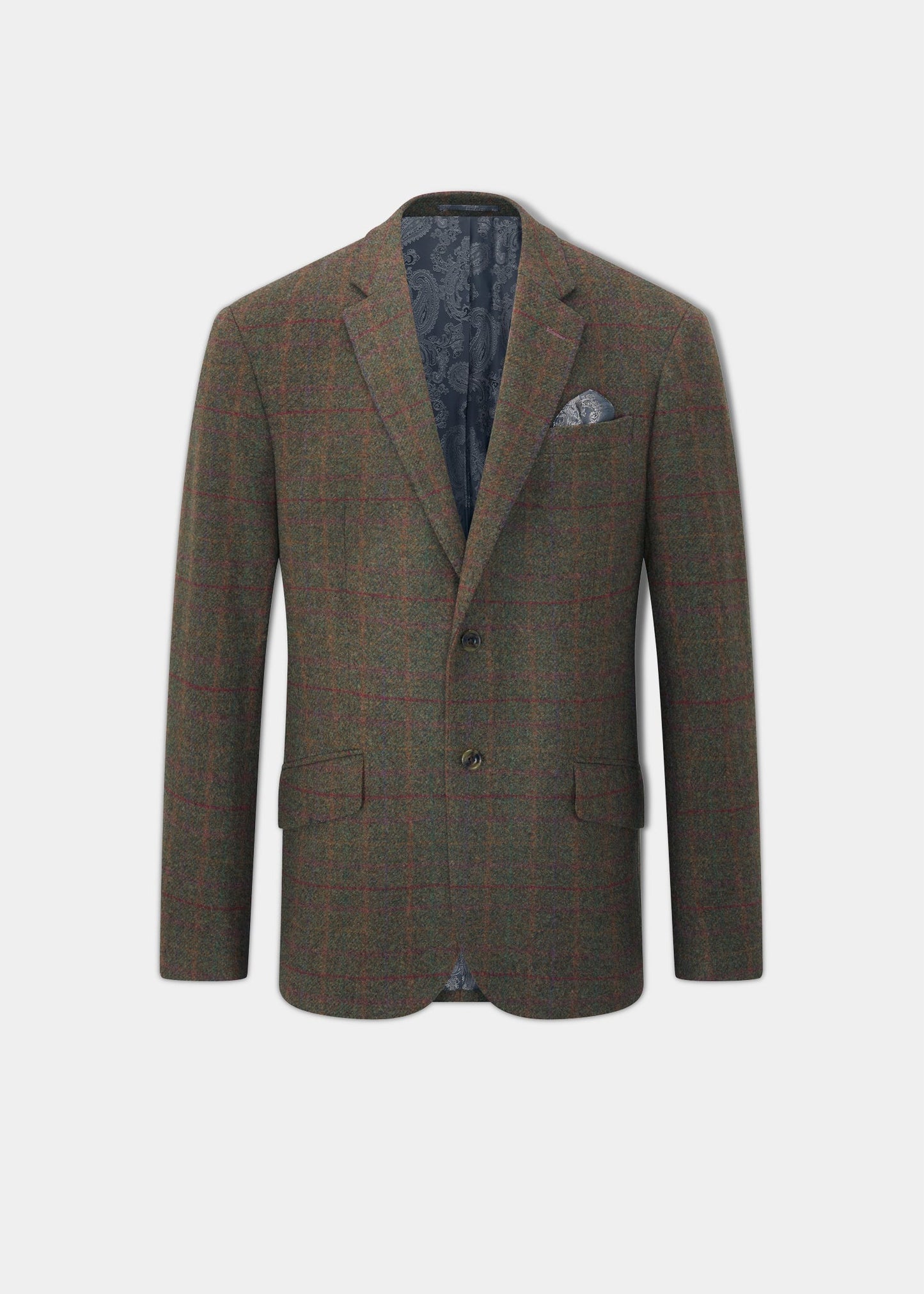 Surrey Tweed Lined Blazer In Hemlock