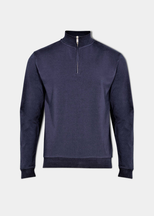 Men's cotton 1/4 zip jumper