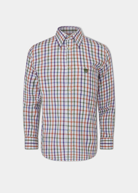 Ilkley Children's Check Country Shirt In Rust