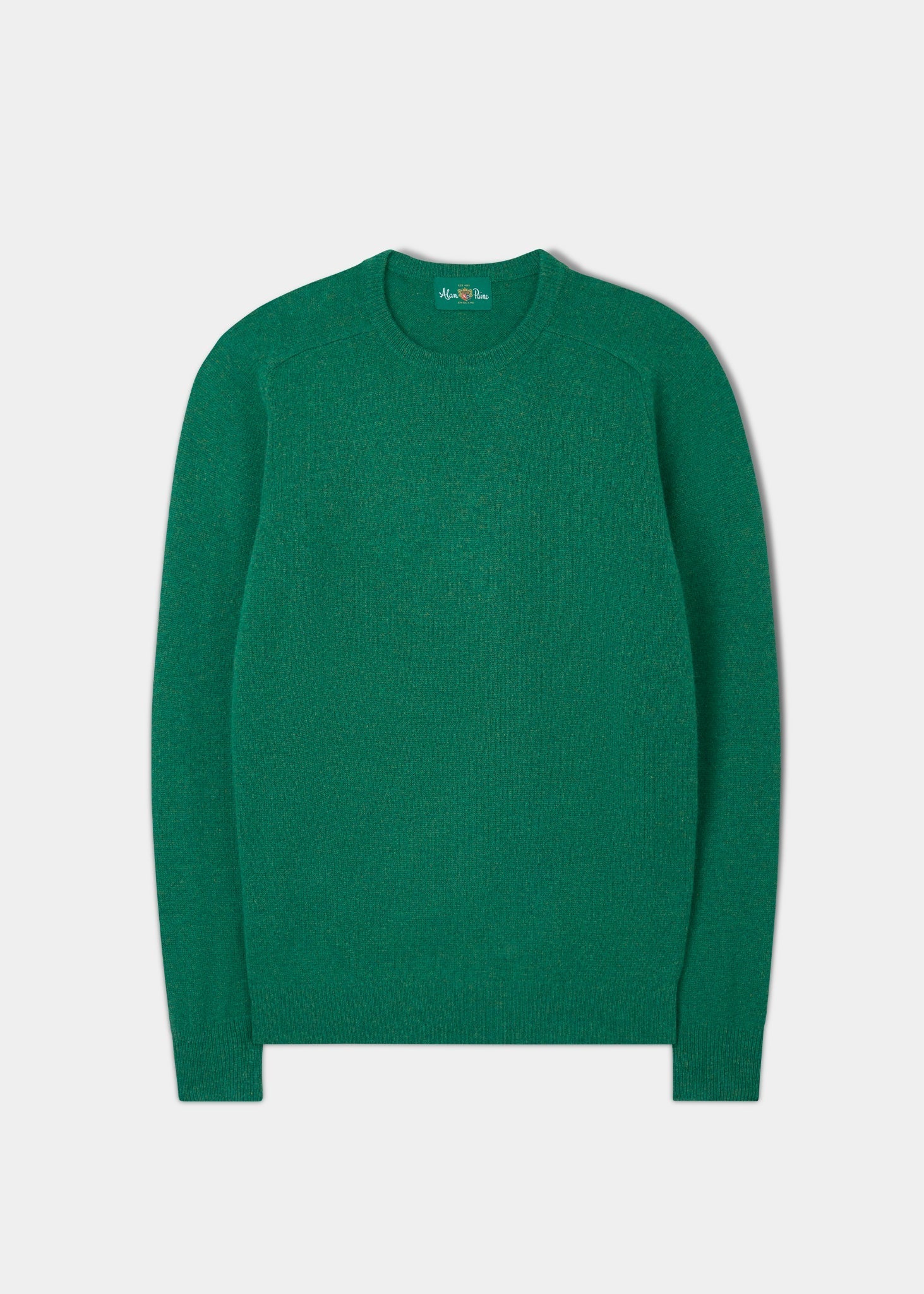 Kilsyth Men's Lambswool Jumper in Courgette - Regular Fit