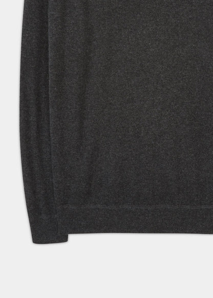 Assington Cashmere Charcoal Sweatshirt - Regular Fit