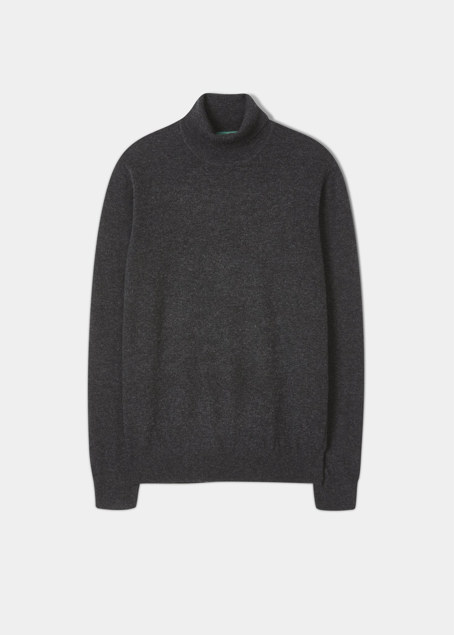 Bunbury Geelong Wool Roll Neck Jumper in Charcoal 