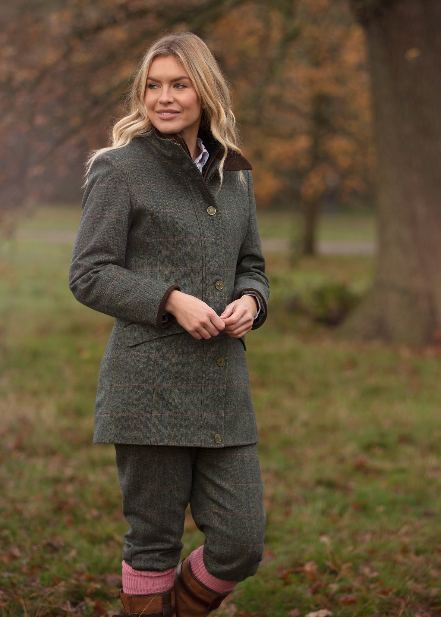 combrook-ladies-tweed-field-jacket-spruce