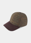 Combrook Men's Tweed Baseball Cap In Teak