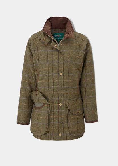 Combrook Ladies Tweed Shooting Coat In Hazel 