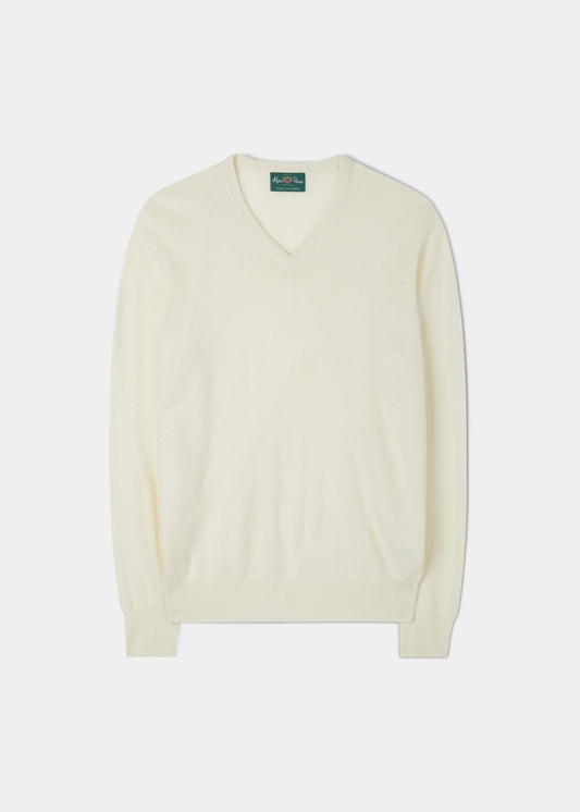 Haddington Cashmere Jumper in Eggshell 