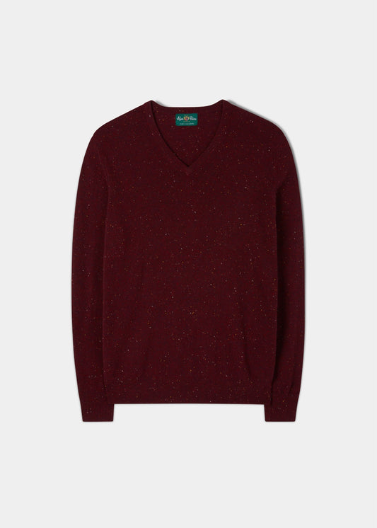 Haddington Cashmere Jumper in Sangria