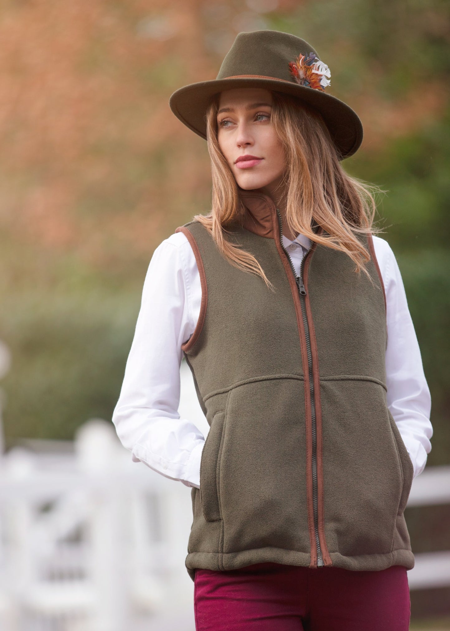 ladies-fleece-gilet-green